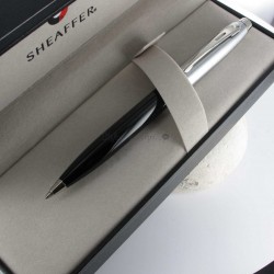 Stylo Bille Sheaffer® Série 100 Noir &  Chromé Brossé