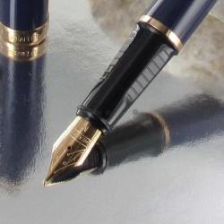 Stylo Plume Moyenne Sheaffer® "Prélude" Laqué Bleu / Ton Or Rose