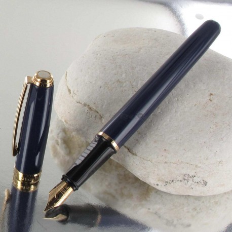 Stylo Plume Fine Sheaffer® "Prélude" Laqué Bleu / Ton Or Rose Stylo Plume Fine Sheaffer® "Prélude" Laqué Bleu / Ton Or Rose