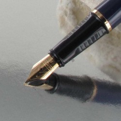 Stylo Plume Fine Sheaffer® "Prélude" Laqué Bleu / Ton Or Rose