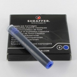 Cartouches bleues SHEAFFER - Boite de 6