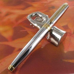 Stylo Plume Moyenne Sheaffer® "Serie 300" Chrome et Doré