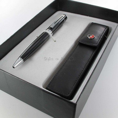 Coffret Stylo Bille Sheaffer® "Série 300" Laqué Noir + Etui Noir Sheaffer®