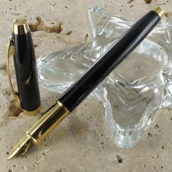 Stylo Plume Fine Sheaffer® "Serie 100" Laque Noire Doré