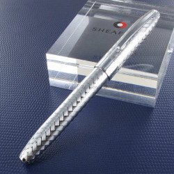 Stylo Roller Sheaffer® Legacy Chromé poli Motif Chevron Gravé