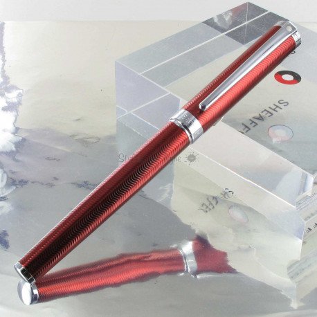 Stylo bille Sheaffer imperial - argent massif 925 finition guillochée