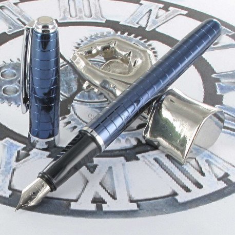 Stylo Plume Moyenne Sheaffer® "Prélude" Bague Bleu Cobalt Stylo Plume Moyenne Sheaffer® "Prélude" Bague Bleu Cobalt