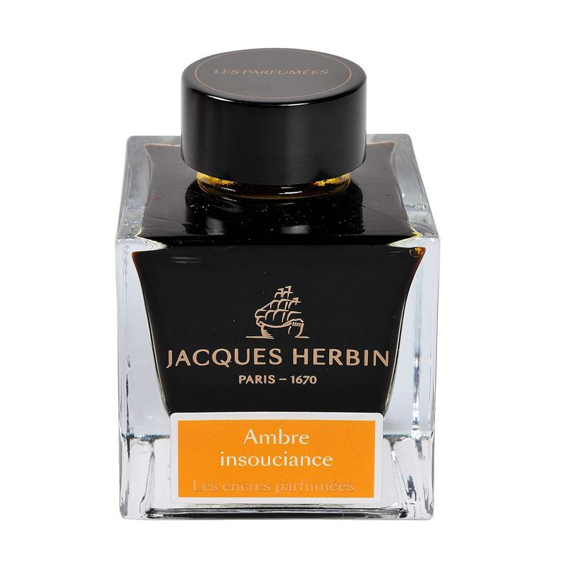 Flacon d'encre parfumée 50 ml J. Herbin® Prestige Ambre Insouciance Flacon d'encre parfumée 50 ml J. Herbin® Prestige Ambre Insouciance