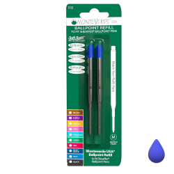 Lot de 2 Recharges Bille Bleue compatible Sheaffer® Monteverde® générique