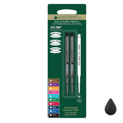 Lot de 2 Recharges Bille Noire compatible Sheaffer® Monteverde® générique