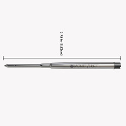 Lot de 2 Recharges Bille Noire compatible Sheaffer® Monteverde® générique