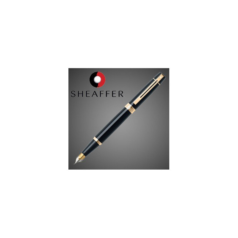 Stylo Plume Sheaffer® Noir et Doré "Series 300"