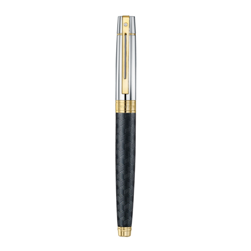 Stylo Plume 300 Noir gravé+attribut doré et chromé sheaffer Stylo Plume 300 Noir gravé+attribut doré et chromé sheaffer