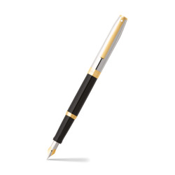Stylo Plume SAGARIS Noir+attribut Chrome/doré sheaffer®