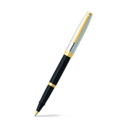 Stylo Roller SAGARIS Noir+attribut Chrome/doré Sheaffer®