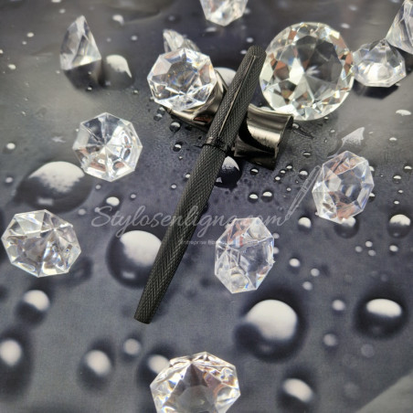 Stylo Plume Viper Noir guilloche MEDIUM-FINE (MF) Diplomat®