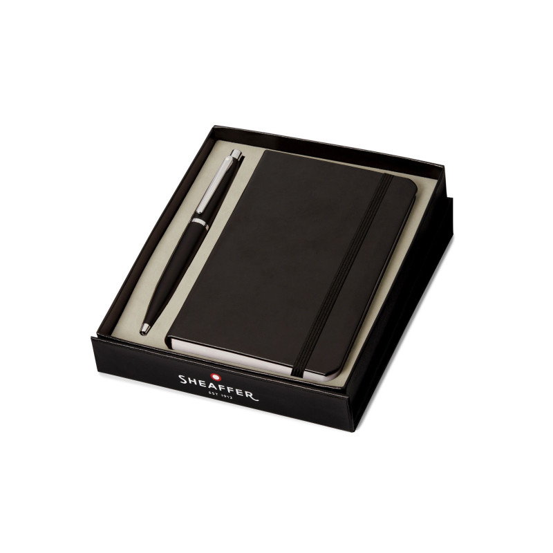 Coffret cadeau Sheaffer® – Stylo-bille et carnet de notes noir Coffret cadeau Sheaffer® – Stylo-bille et carnet de notes noir