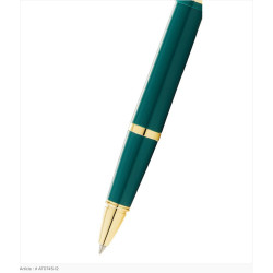 Gros plan sur la pointe du stylo roller Cross Bailey Light vert et doré