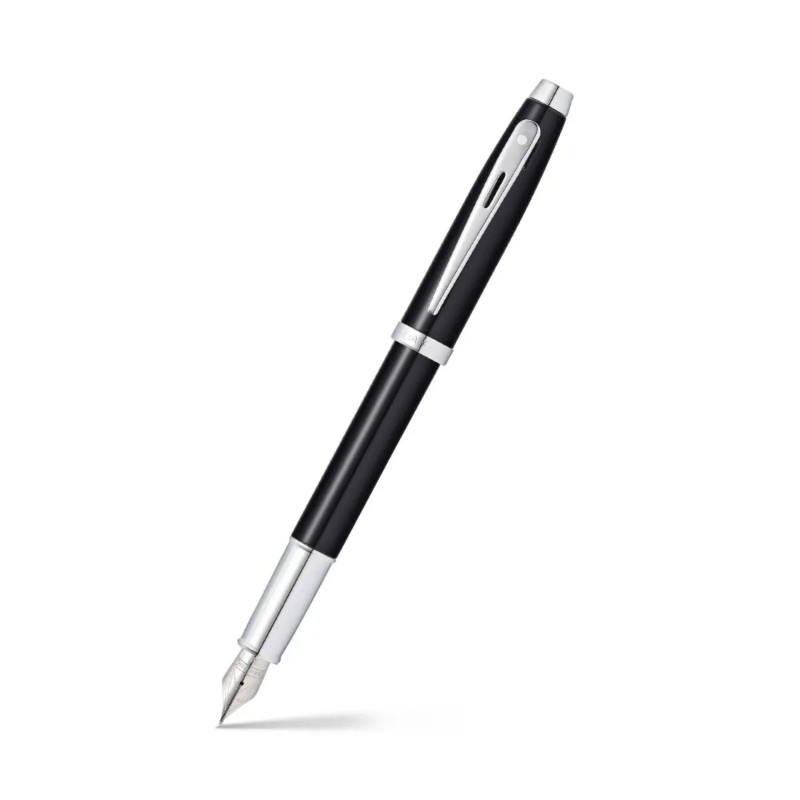 Stylo Plume (M) " 100 " Noir mat attribut Chrome - Sheaffer®
