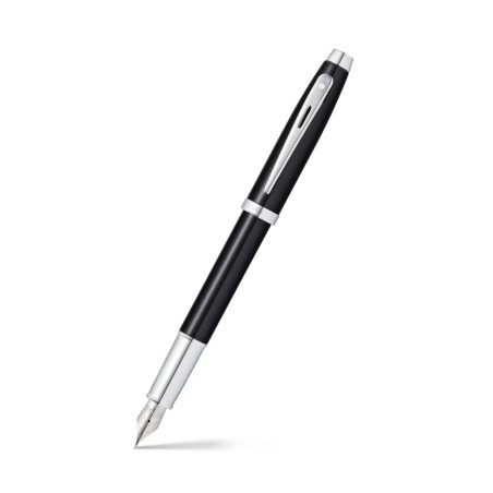 Stylo Plume (M) " 100 " Noir mat attribut Chrome - Sheaffer®