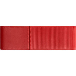 Étui pour stylos Lamy A315 en cuir rouge vue horizontale