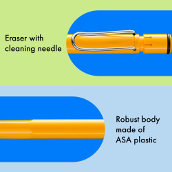 crayon-porte-mine-lamy-safari-jaune-details