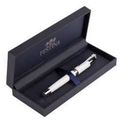 Coffret ouvert stylo plume Festina Classicals blanc chrome
