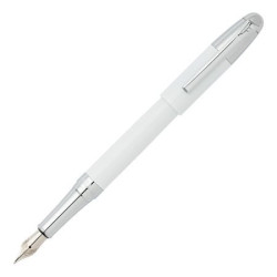 Détail clip stylo plume Festina Classicals blanc chrome