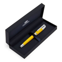 Coffret ouvert stylo plume Festina Classicals jaune chrome