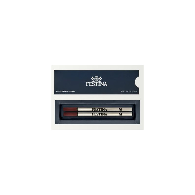 Deux recharges roller Festina noires taille M présentées dans leur coffret