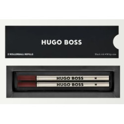 Deux recharges roller Hugo Boss noires taille M présentées dans leur coffret