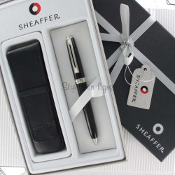 Coffret Stylo Bille Sheaffer + Etui Cuir Noir Sheaffer