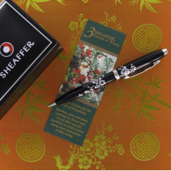 Stylo bille Sheaffer® Noir et Fleurs de Prunier